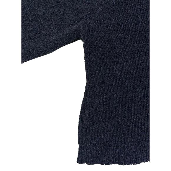 Wild Fable Womens Sweater Size Large Black Cropped Crew Neck Long Sleeve - Picture 4 of 6